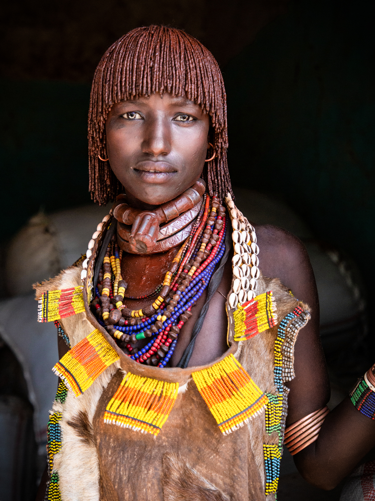 Hamer portrait at Turmi, the Omo Valley