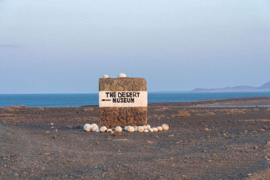 Sign to the Desert Museum of Lake Turkana (image by Inger Vandyke)